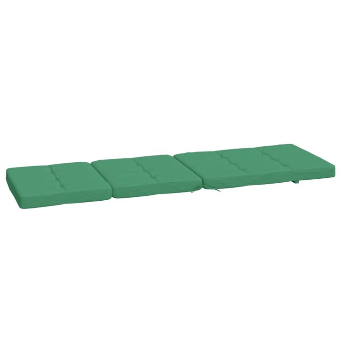 Coussins de chaise longue lot de 2 vert tissu oxford – Image 4