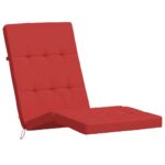 Coussins de chaise longue lot de 2 rouge tissu oxford – Image 2