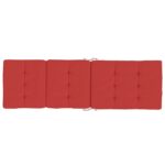 Coussins de chaise longue lot de 2 rouge tissu oxford – Image 3