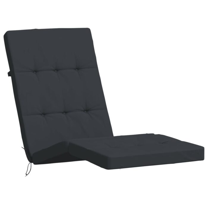 Coussins de chaise longue lot de 2 noir tissu oxford – Image 2