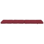 Coussins de chaise longue lot de 2 rouge bordeaux tissu oxford – Image 6