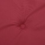 Coussins de chaise longue lot de 2 rouge bordeaux tissu oxford – Image 7
