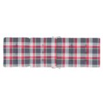 Coussins de chaise longue lot de 2 motif à carreaux rouges – Image 3
