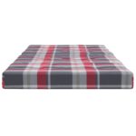 Coussins de chaise longue lot de 2 motif à carreaux rouges – Image 5