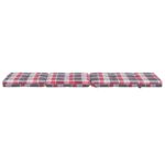 Coussins de chaise longue lot de 2 motif à carreaux rouges – Image 6