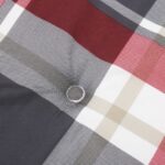 Coussins de chaise longue lot de 2 motif à carreaux rouges – Image 7