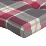 Coussins de chaise longue lot de 2 motif à carreaux rouges – Image 8