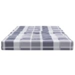 Coussins de chaise longue lot de 2 gris motif à carreaux – Image 5