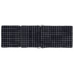 Coussins de chaise longue lot de 2 noir motif à carreaux – Image 3