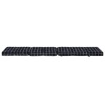 Coussins de chaise longue lot de 2 noir motif à carreaux – Image 6