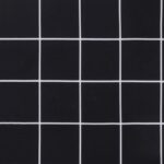 Coussins de chaise longue lot de 2 noir motif à carreaux – Image 9