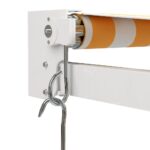 Auvent rétractable jaune et blanc 4,5x3 m tissu et aluminium – Image 5