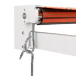 Auvent rétractable orange et marron 4,5x3 m tissu et aluminium – Image 5