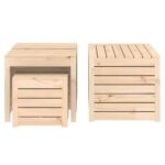 Ensemble de boîtes de jardin 4 pcs bois de pin massif – Image 4