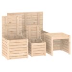 Ensemble de boîtes de jardin 4 pcs bois de pin massif – Image 6