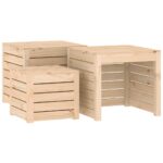 Ensemble de boîtes de jardin 4 pcs bois de pin massif – Image 7