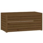 Ensemble de boîtes de jardin 4 pcs marron miel bois pin massif – Image 8