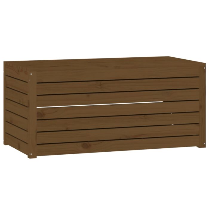 Ensemble de boîtes de jardin 4 pcs marron miel bois pin massif – Image 8