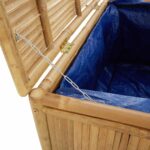 Boîte de rangement de jardin 60x52x55 cm Bambou – Image 4