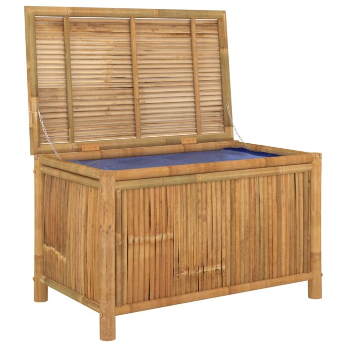 Boîte de rangement de jardin 90x52x55 cm Bambou – Image 3