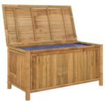 Boîte de rangement de jardin 110x52x55 cm Bambou – Image 3
