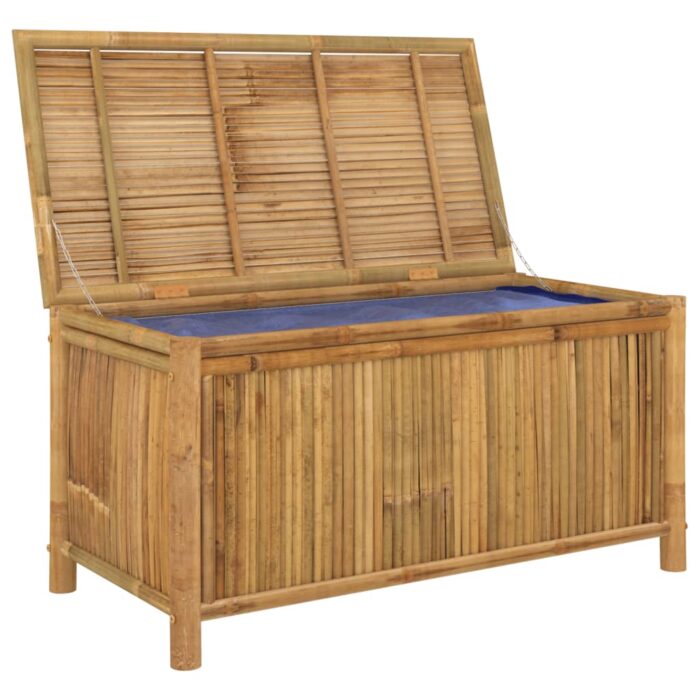 Boîte de rangement de jardin 110x52x55 cm Bambou – Image 3