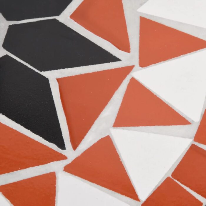 Base de parasol terre cuite et blanc rond 12 kg – Image 5