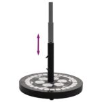 Base de parasol noir et blanc rond 12 kg – Image 3