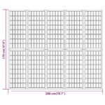Cloison de séparation pliable 5 panneaux 200x170 cm – Image 5