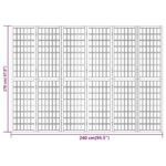 Cloison de séparation pliable 6 panneaux 240x170 cm – Image 5