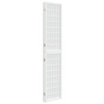 Cloison de séparation pliable 3 panneaux 120x170 cm Blanc – Image 2