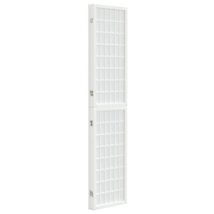 Cloison de séparation pliable 3 panneaux 120x170 cm Blanc – Image 2