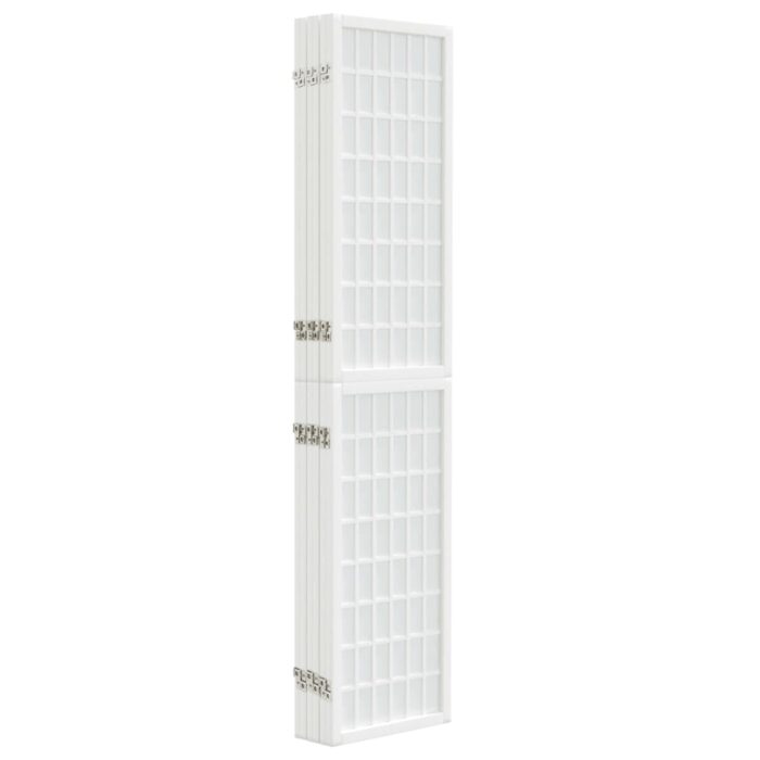 Cloison de séparation pliable 6 panneaux 240x170 cm Blanc – Image 2