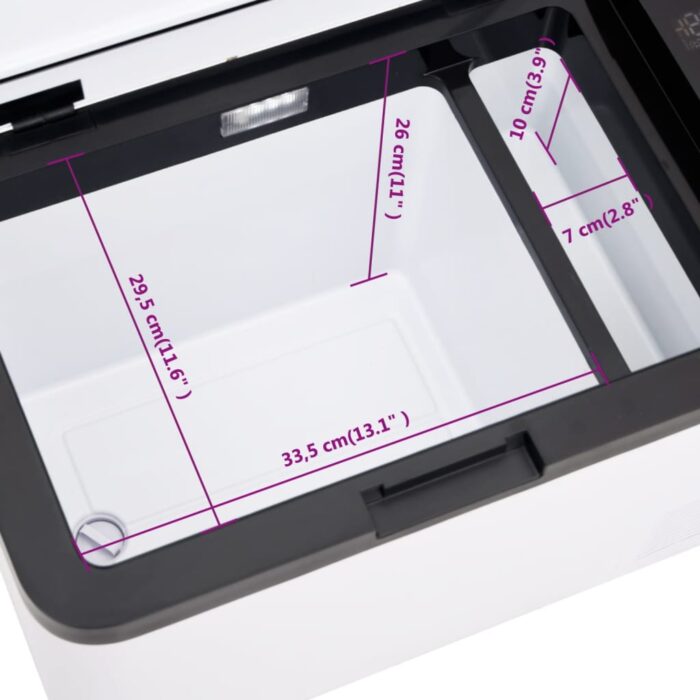 Glacière avec poignée noir et blanc 25 L PP et PE – Image 10