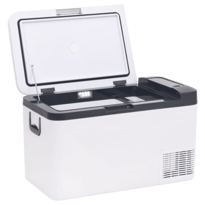 Glacière avec poignée noir et blanc 25 L PP et PE – Image 5