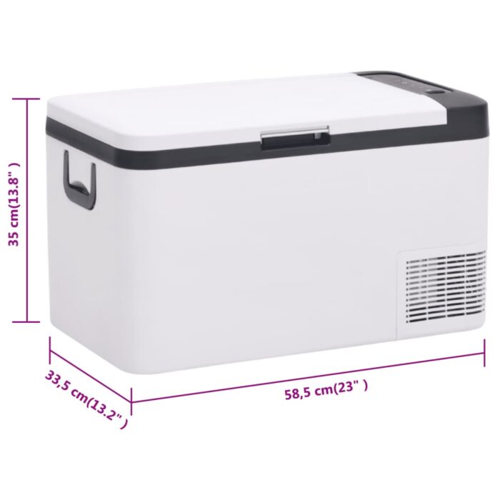 Glacière avec poignée noir et blanc 25 L PP et PE – Image 9