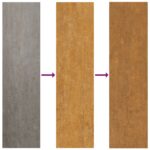 Décoration murale jardin 105x55 cm acier corten design bambou – Image 4
