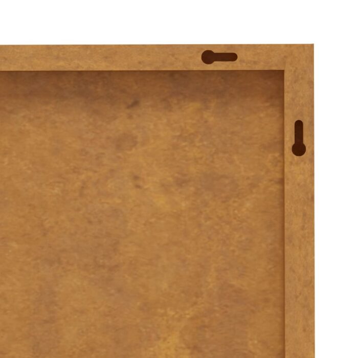 Décoration murale jardin 105x55 cm acier corten design bambou – Image 5