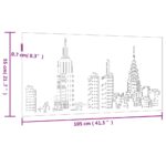 Décoration murale jardin 105x55cm acier corten design d'horizon – Image 6
