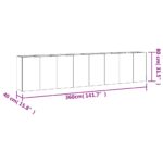 Lit surélevé de jardin 360x40x80 cm acier corten – Image 4