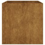 Jardinière 80x80x80 cm acier corten – Image 2