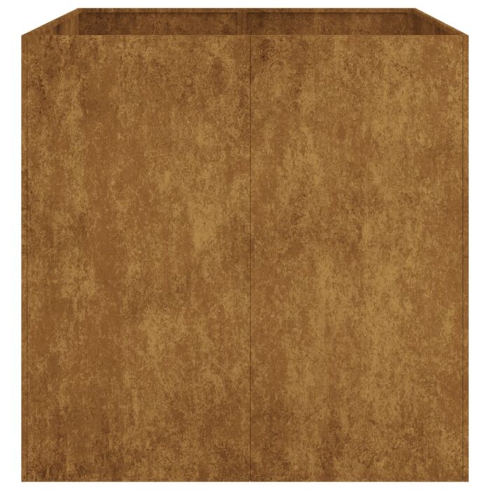 Jardinière 80x80x80 cm acier corten – Image 2