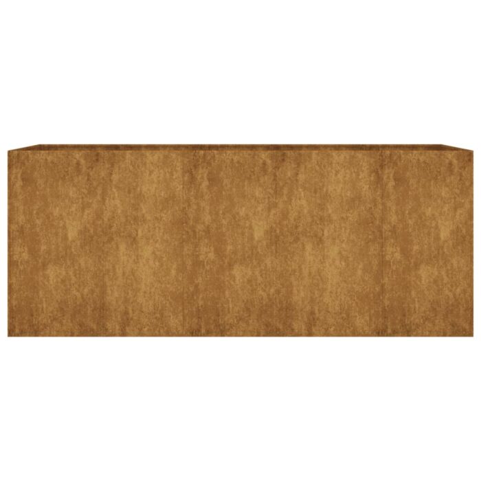 Lit surélevé de jardin 200x80x80 cm acier corten – Image 2