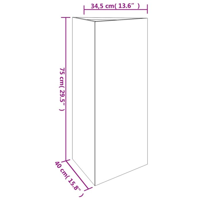 Jardinière 40x34,5x75 cm acier corten – Image 5