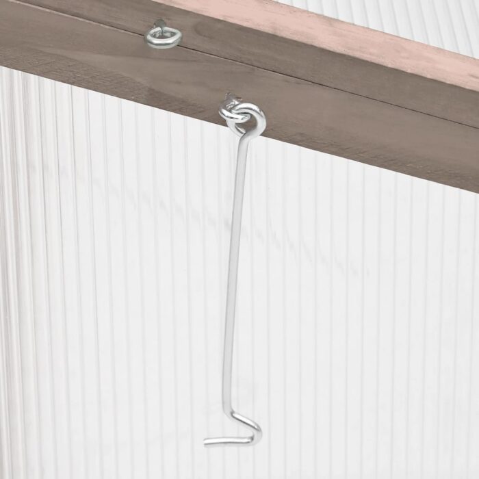 Serre Gris 110x58,5x39 cm Bois de sapin – Image 4