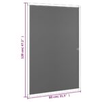 Moustiquaire pour fenêtres Blanc 80x120 cm – Image 6