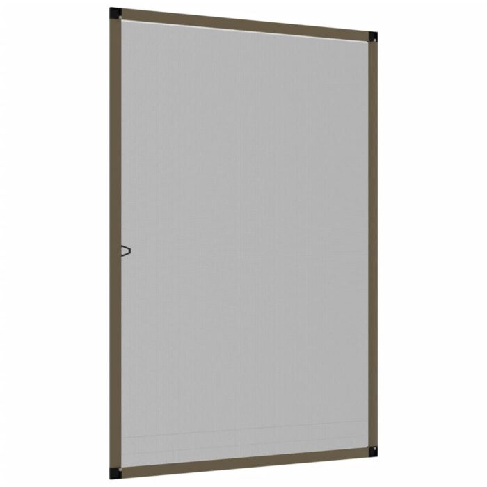Moustiquaire pour fenêtres Marron 80x120 cm – Image 2