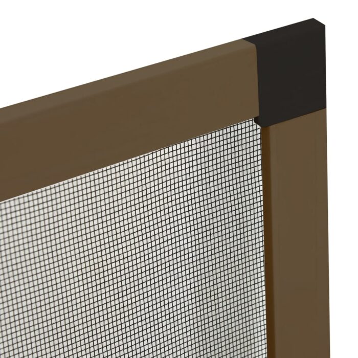 Moustiquaire pour fenêtres Marron 80x120 cm – Image 4