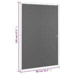 Moustiquaire pour fenêtres Marron 80x120 cm – Image 6