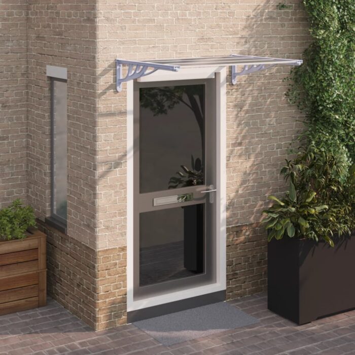 VXL8720845720568_m_en_hd_1.jpg Auvent de porte Gris et transparent 122x90 cm Polycarbonate – Image 1